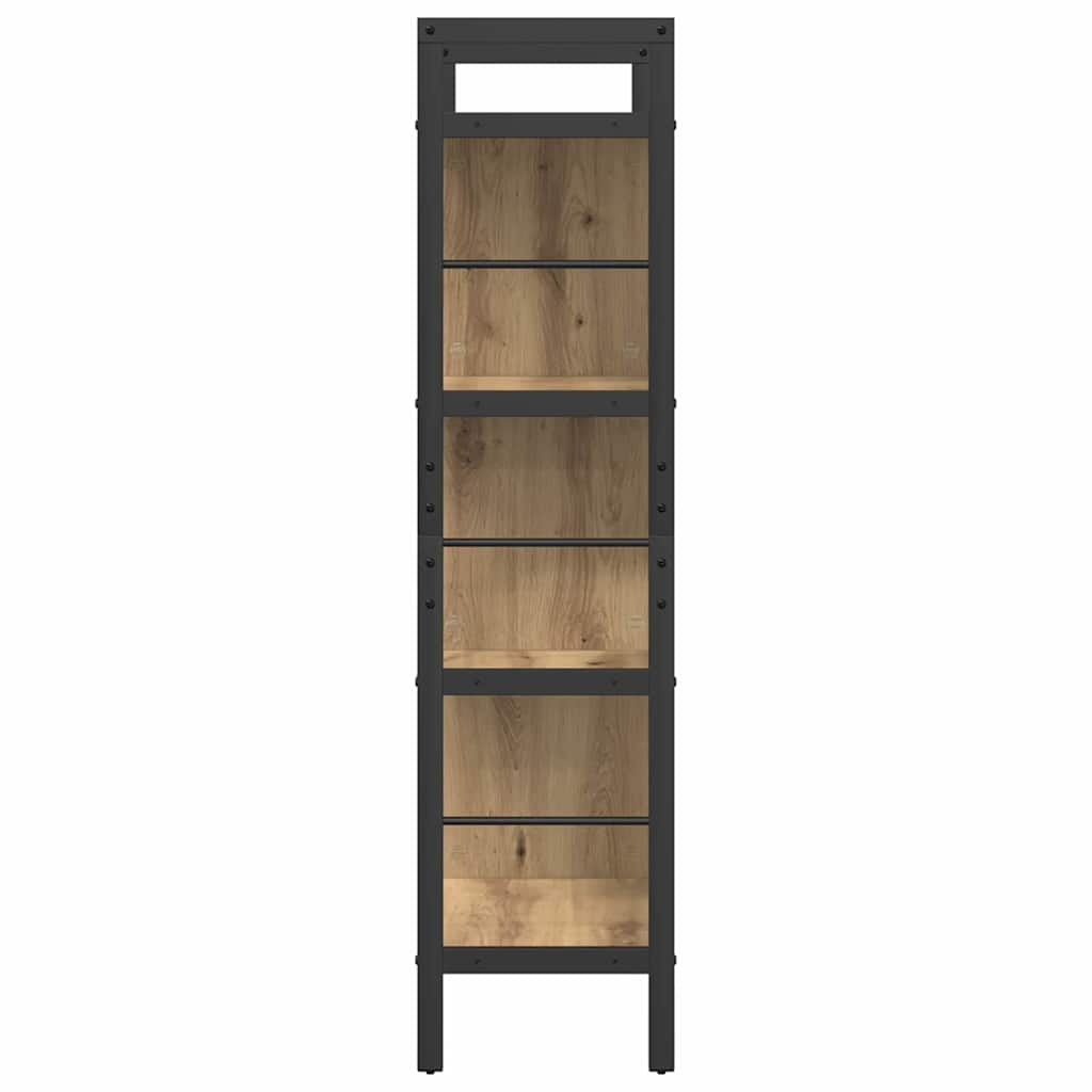 Bücherregal Artisan-Eiche 75 x 30 x 123,5 cm Holzwerkstoff