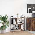 Bücherregal Geräucherte Eiche 75 x 30 x 91 cm Holzwerkstoff