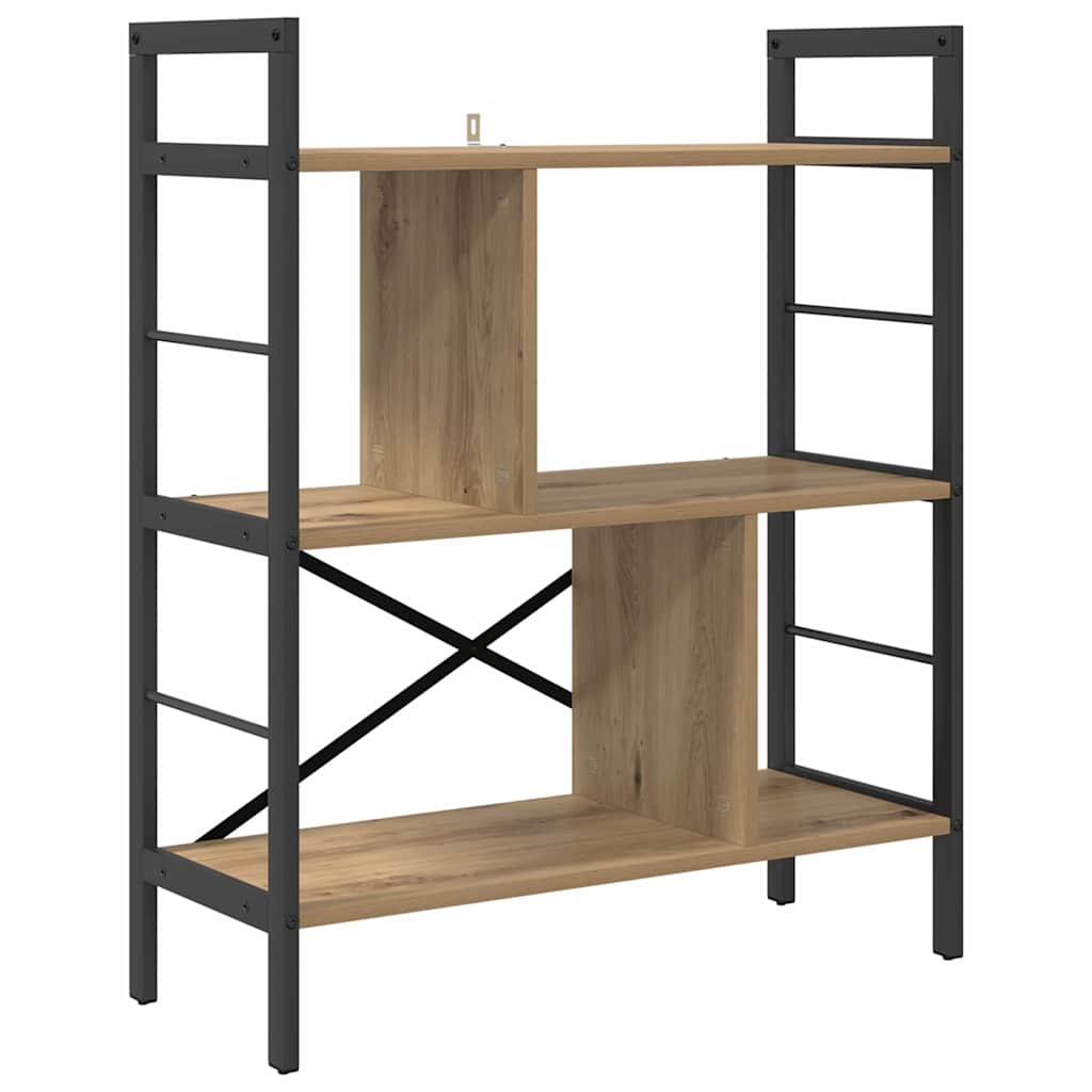 Bücherregal Artisan-Eiche 75 x 30 x 91 cm Holzwerkstoff