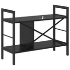 Bücherregal Schwarz Eichen-Optik 75 x 30 x 58,5 cm