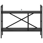Bücherregal Schwarz Eichen-Optik 75 x 30 x 58,5 cm