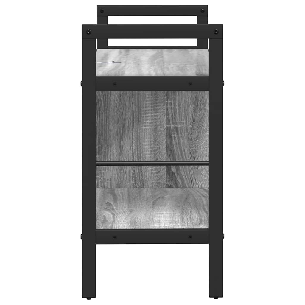 Bücherregal Graues Sonoma 75 x 30 x 58,5 cm Holzwerkstoff