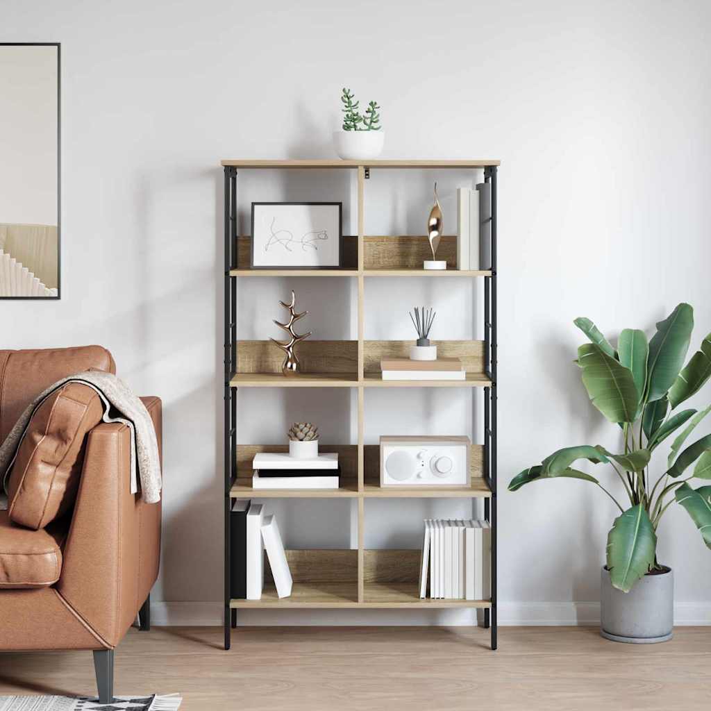Bücherregal Sonoma-Eiche 82 x 32 x 144,5 cm Holzwerkstoff