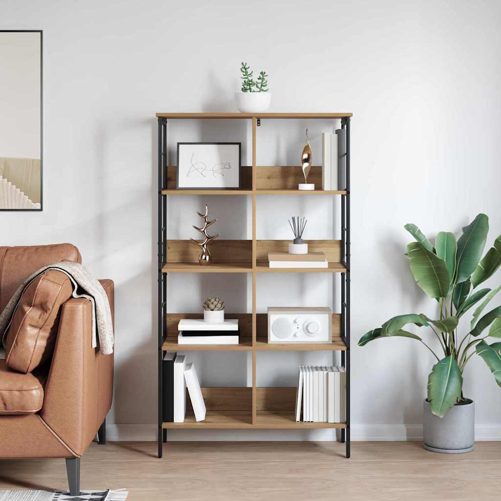 Bücherregal Artisan-Eiche 82 x 32 x 144,5 cm Holzwerkstoff
