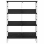 Bücherregal Schwarz Eichen-Optik 82 x 32 x 112 cm Holzwerkstoff