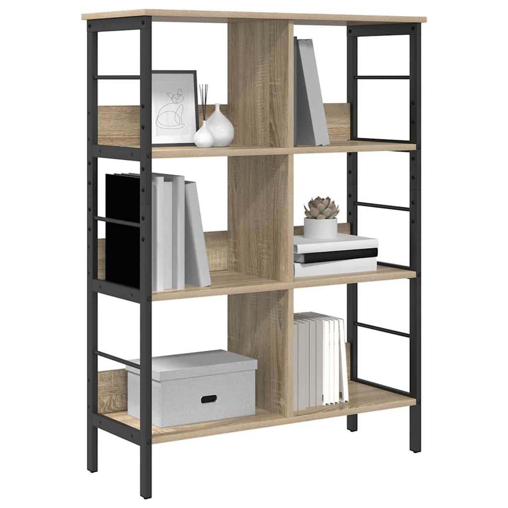 Bücherregal Sonoma-Eiche 82 x 32 x 112 cm Holzwerkstoff