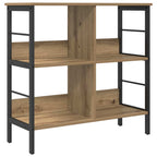 Bücherregal Artisan-Eiche 82 x 32 x 79 cm Holzwerkstoff