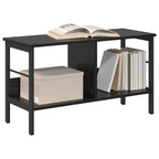 Bücherregal Schwarz Eichen-Optik 82 x 32 x 47 cm Holzwerkstoff