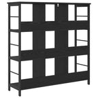 Bücherregal Schwarz Eichen-Optik 102 x 32 x 104,5 cm