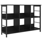 Bücherregal Schwarz Eichen-Optik 102 x 32 x 72,5 cm