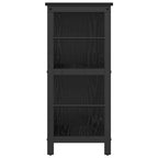 Bücherregal Schwarz Eichen-Optik 102 x 32 x 72,5 cm