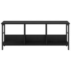 Bücherregal Schwarz Eichen-Optik 102 x 32 x 40,5 cm