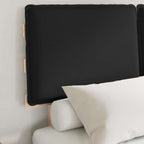 Bettgestell mit gepolstertem Kopfteil Schwarz 120 x 190 cm