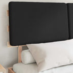 Bettgestell mit gepolstertem Kopfteil Schwarz 140 x 190 cm