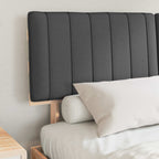 Bettgestell mit gepolstertem Kopfteil Dunkelgrau 160 x 200 cm
