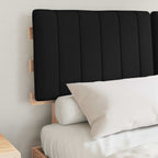 Bettgestell mit gepolstertem Kopfteil Schwarz 135 x 190 cm