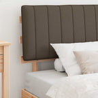 Bettgestell mit gepolstertem Kopfteil Taupe 100 x 200 cm