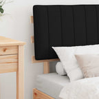 Bettgestell mit gepolstertem Kopfteil Schwarz 75 x 190 cm