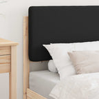 Bettgestell mit gepolstertem Kopfteil Schwarz 90 x 190 cm