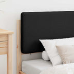 Bettgestell mit gepolstertem Kopfteil Schwarz 90 x 200 cm