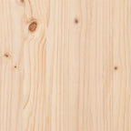 Bettgestell mit gepolstertem Kopfteil Natürlich und Hellgrau