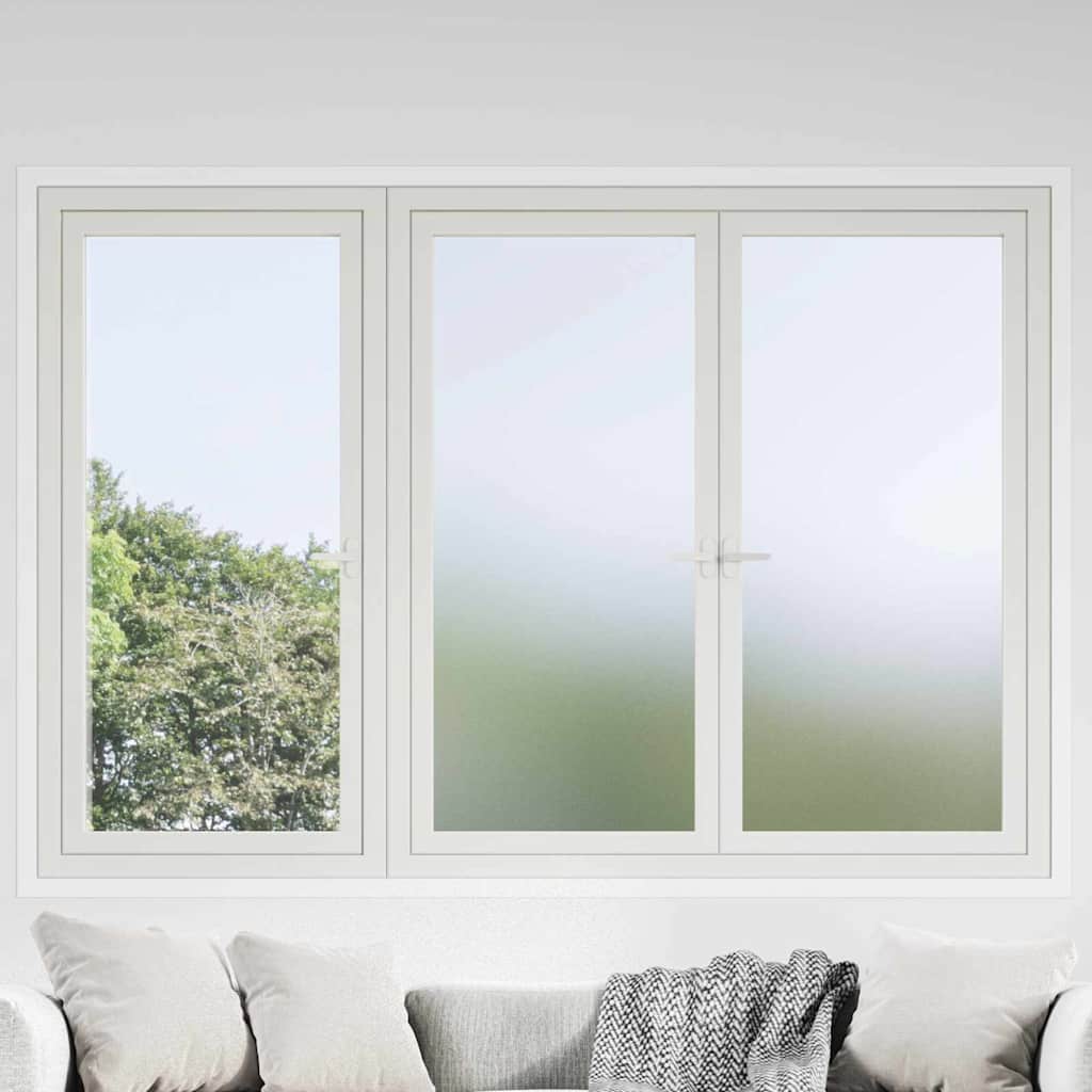 Selbstklebende Fensterfolie Frostiges Grau 90 x 2000 cm PVC