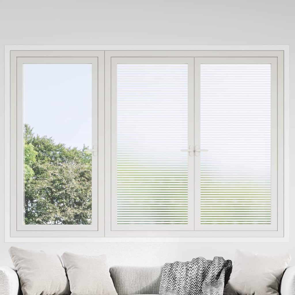 Selbstklebende Fensterfolie Mattierte Streifen 90 x 2000 cm PVC