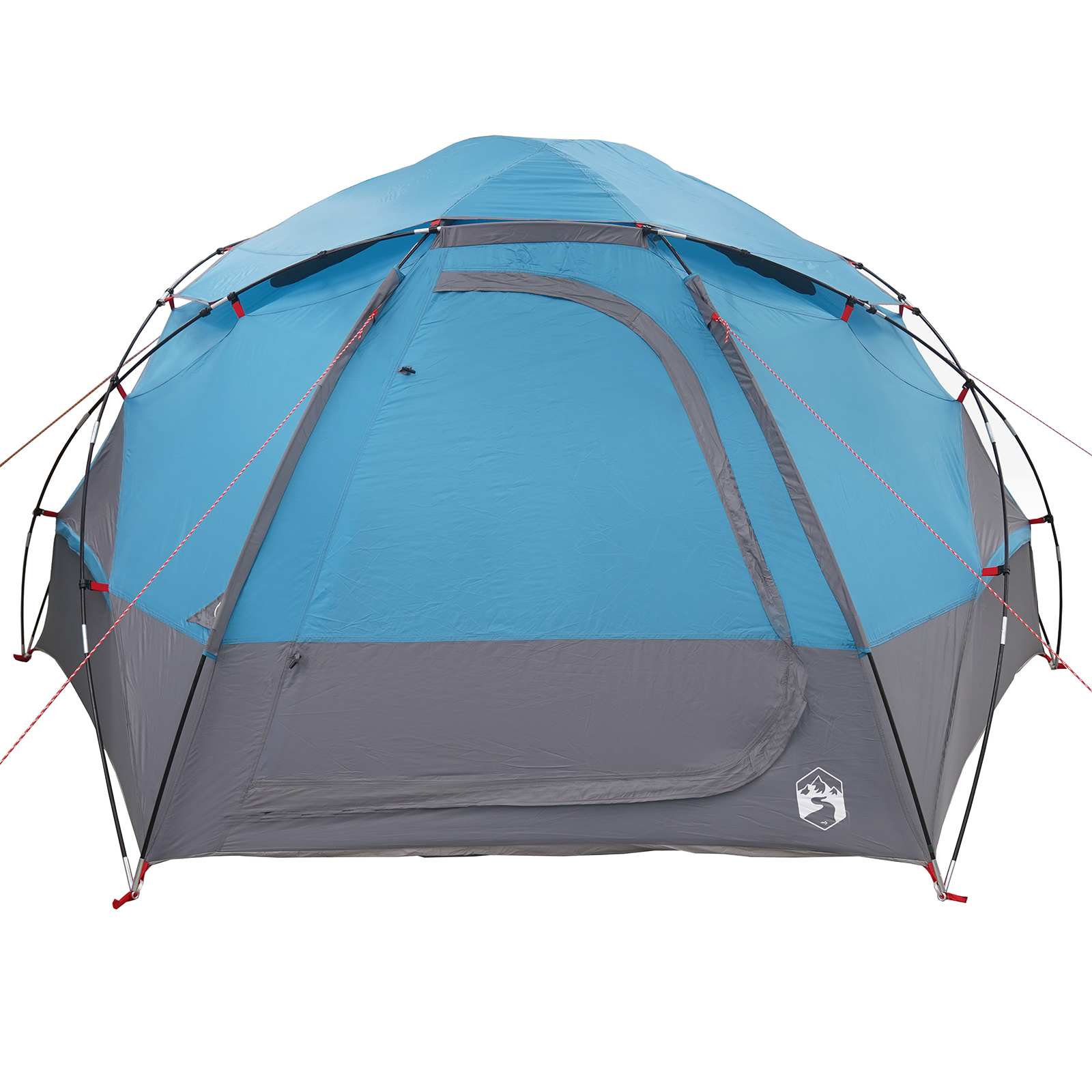 Kuppelzelt mit abnehmbarem Regenfly Blau 4-Personen