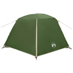 Trekkingzelt Grün 4-Personen 185T Polyester mit PU-Beschichtung