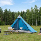 Trekkingzelt Blau 222 x 85 x 125 cm
