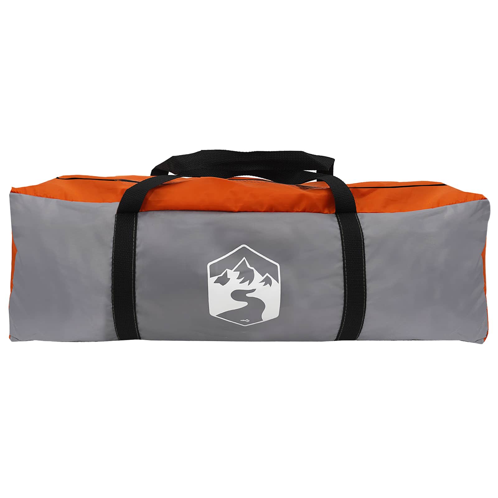 Toilettenzelt Grau und Orange 10 Personen