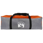 Tunnelzelt Grau und Orange 562 x 265 x 216 cm