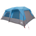 Sofort Zelt Blau 10 Personen 185T Polyester mit PU-Beschichtung