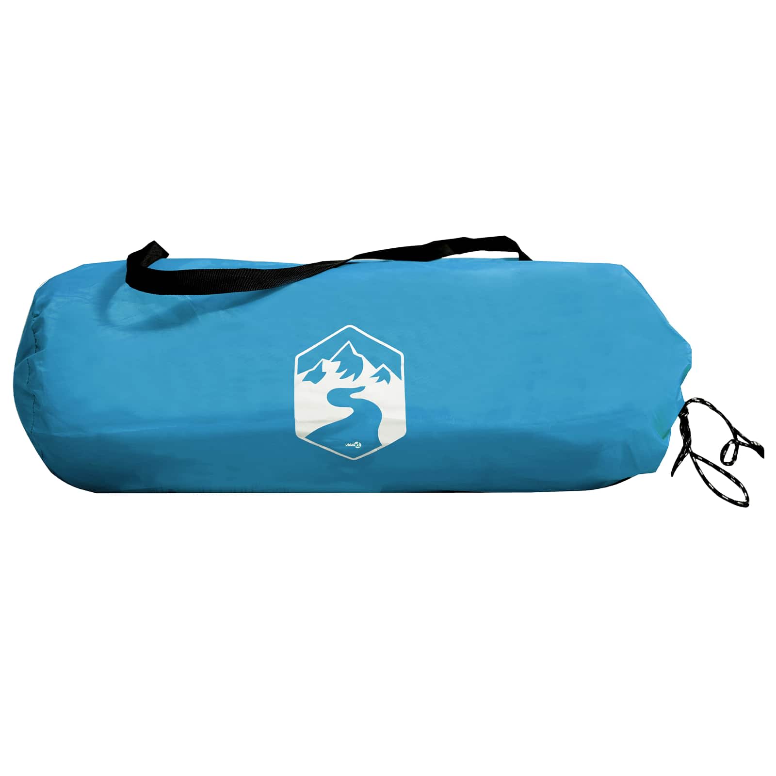 Tunnelzelt Blau 4-Personen 185T Polyester mit PU-Beschichtung