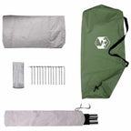 Trekkingzelt Grün 2-Personen 185T Polyester mit PU-Beschichtung
