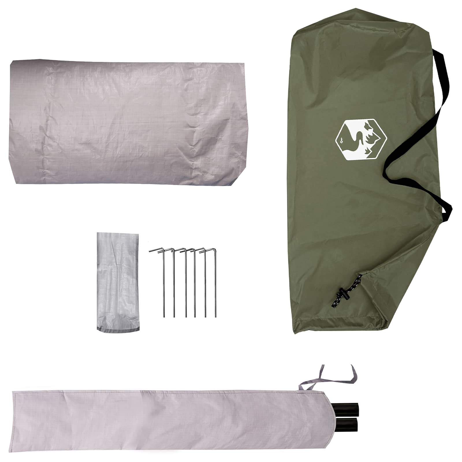 Trekkingzelt Olive Grün 2-Personen
