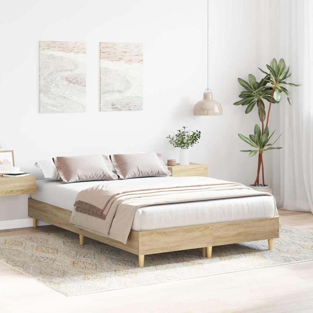Bettrahmen Sonoma 137 x 190 cm Holzwerkstoff