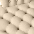 Schlafsessel Creme 56,5 x 70 x 110 cm Stoff