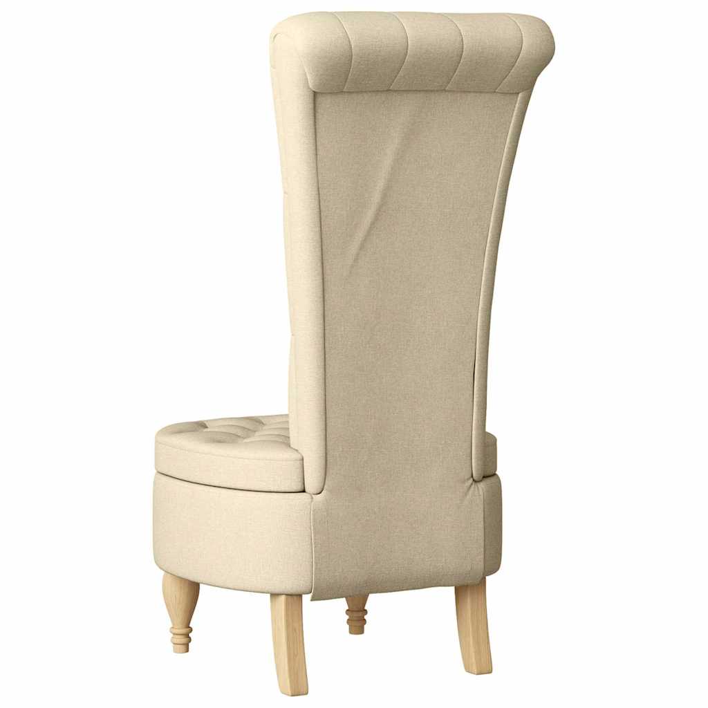 Schlafsessel Creme 56,5 x 70 x 110 cm Stoff
