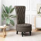 Schlafsessel Dunkelgrau 56,5 x 70 x 110 cm Kunstwildleder