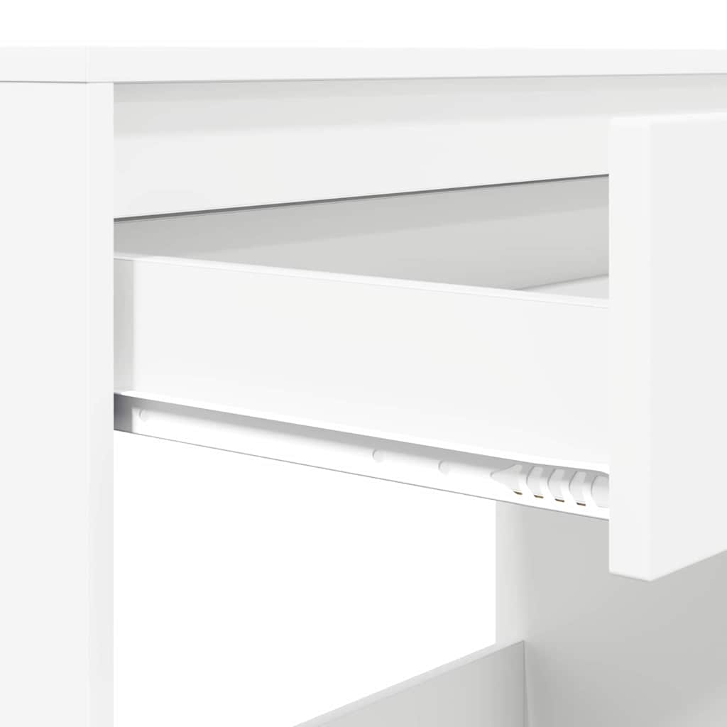 Schreibtisch mit Schubladen Weiß 100 x 50 x 78 cm Holzwerkstoff