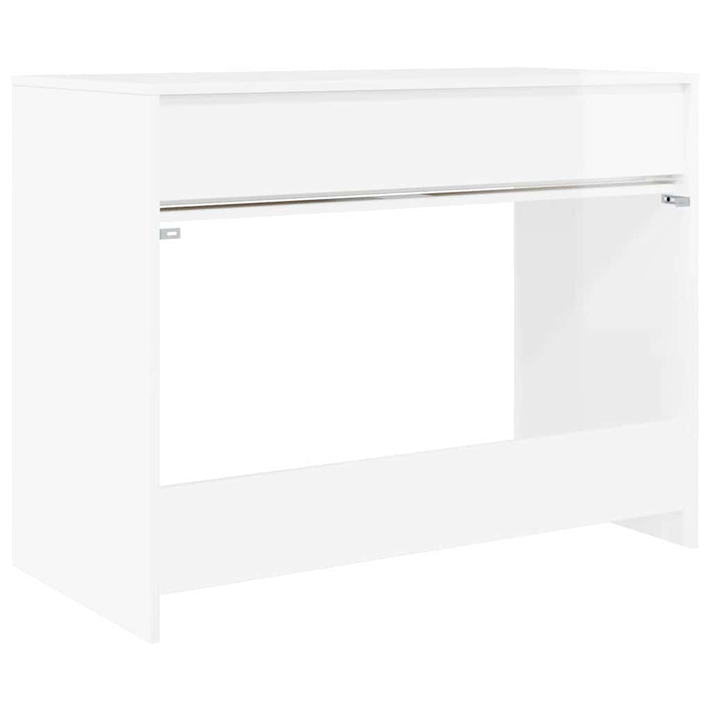 Schreibtisch Hochglanz Weiß 100 x 50 x 78 cm Holzwerkstoff