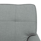 Lounge-Liege mit Kissen Hellgrau 91 x 157 x 91 cm Stoff
