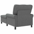 Lounge-Liege mit Kissen Dunkelgrau 91 x 157 x 91 cm Stoff