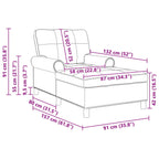 Lounge-Liege mit Kissen Schwarz 91 x 157 x 91 cm Stoff