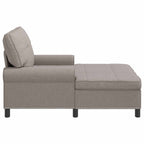 Lounge-Liege mit Kissen Taupe 91 x 157 x 91 cm Stoff