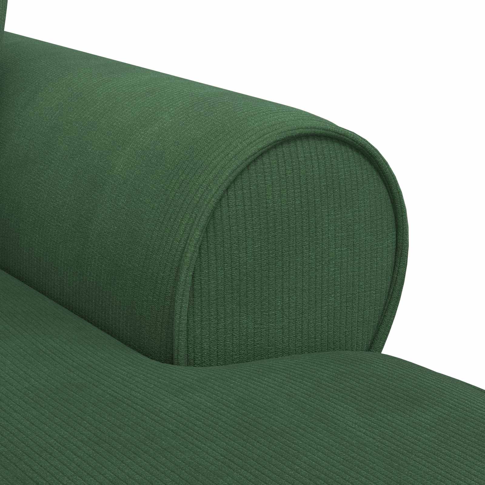 Chaise Lounge mit Rock mit Kissen 3 pcs Dschungelgrün Cordstoff