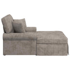 Chaise Lounge mit Rock mit Kissen Sand 157 x 91 x 91 cm ARES