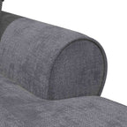 Chaise Lounge mit Rock Dunkelgrau 157 x 91 x 91 cm ARES