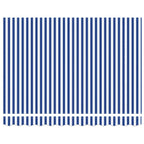 Einziehbare Markise Blau und Weiß 350 x 250 cm